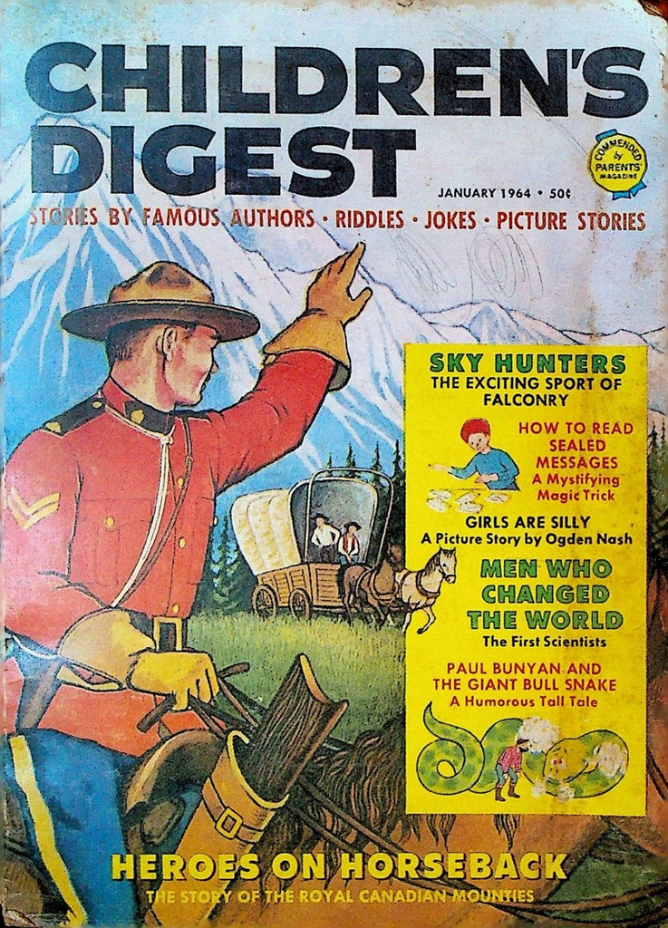 Children's Digest Magazine January 1964 Gyo Fujikawa RCMP Ogden Nash
