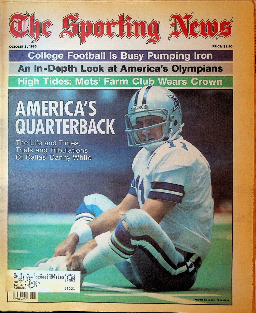 The Sporting News October 3 1983 Danny White American Olympians