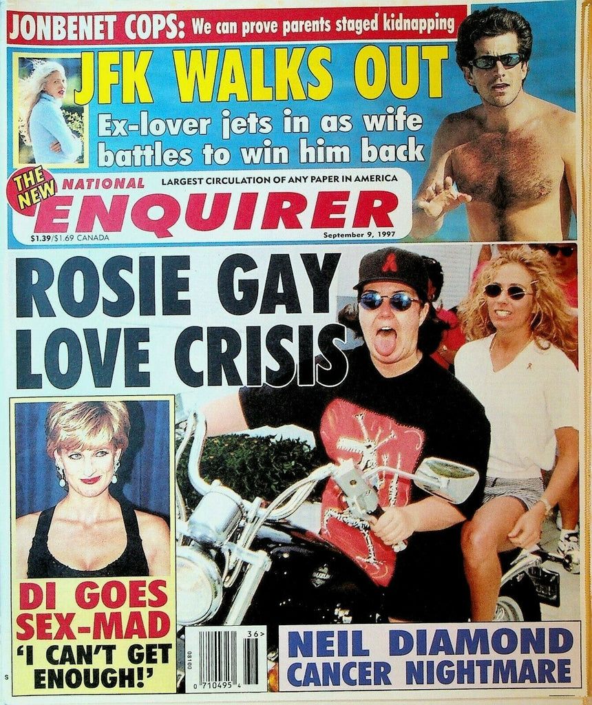 National Enquirer September 9 1997 JFK Jr Princess Diana Rosie O'Donnell