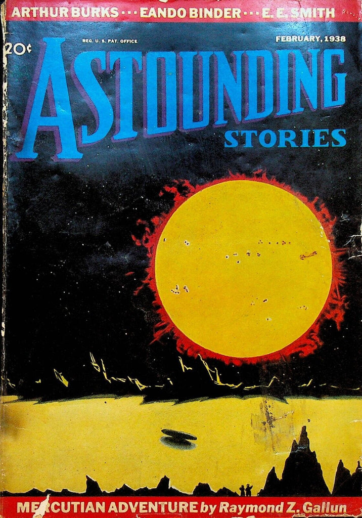 Astounding Stories February 1938 Eando Binder EE Smith Arthur Burks