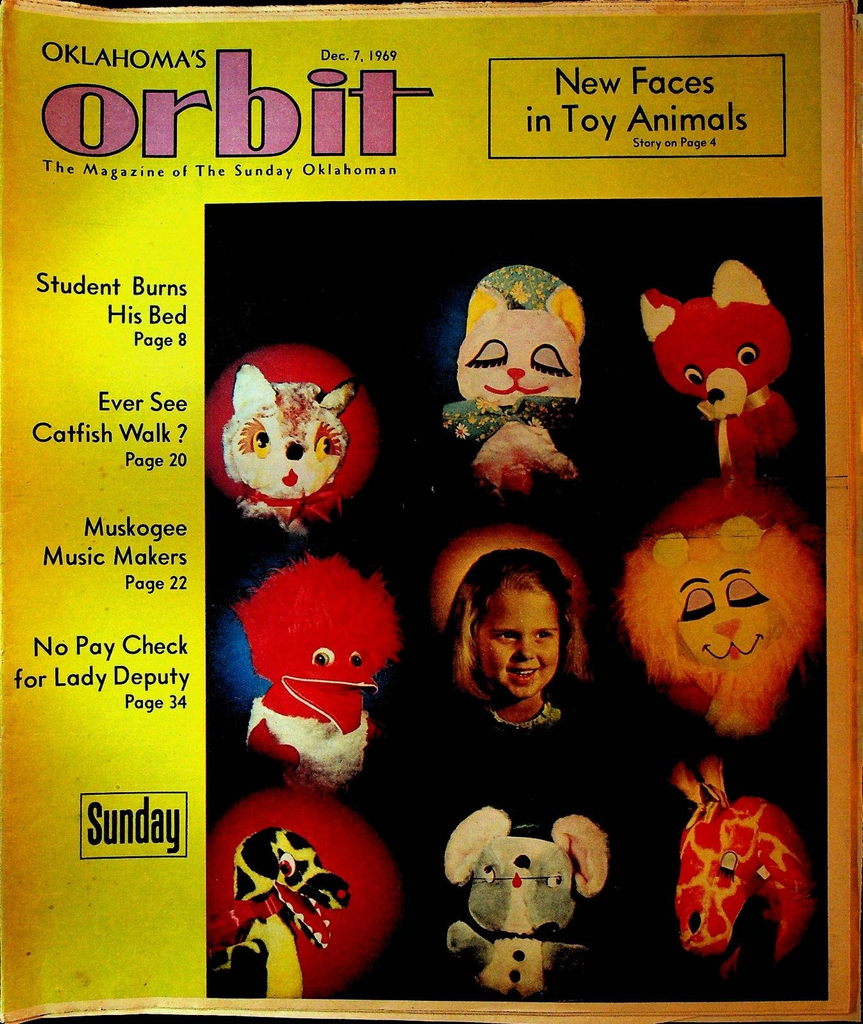 Oklahoma's Orbit Magazine December 7 1969 Toys Sheriff Jim Knight