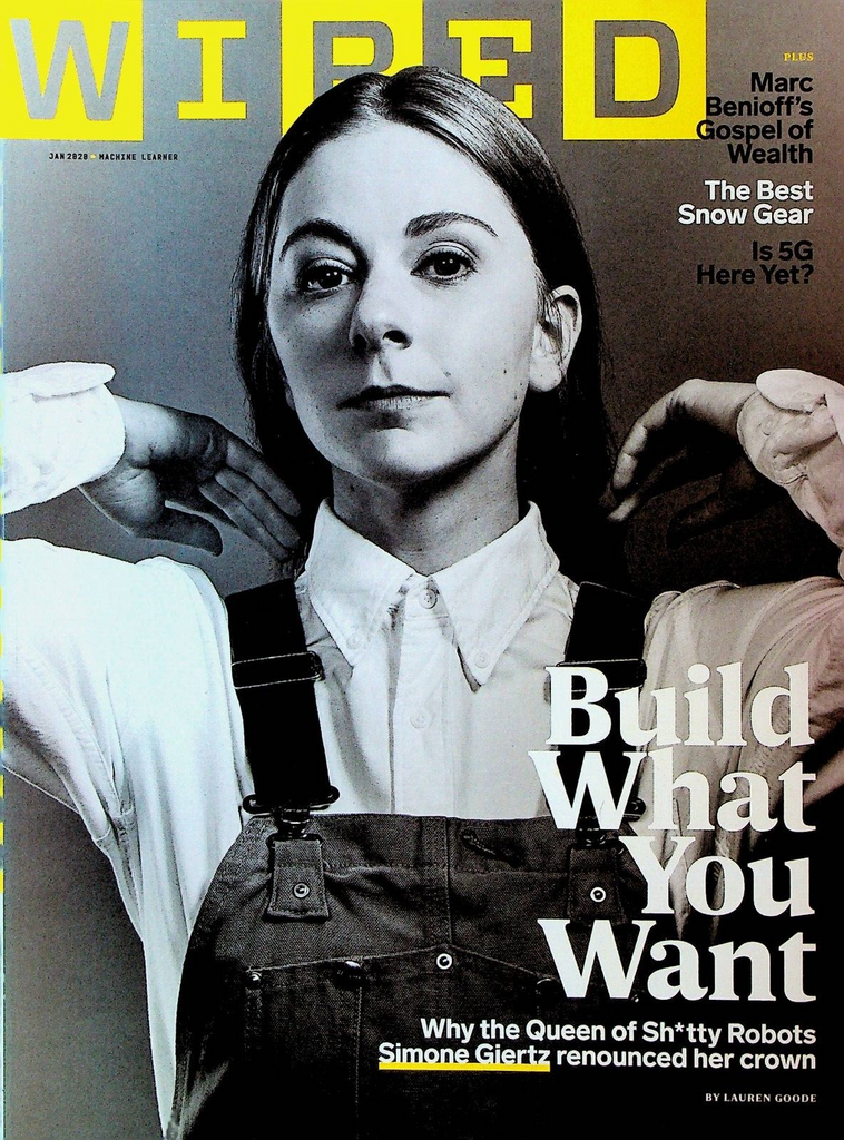 Wired Magazine January 2020 Simone Giertz Marc Benioff