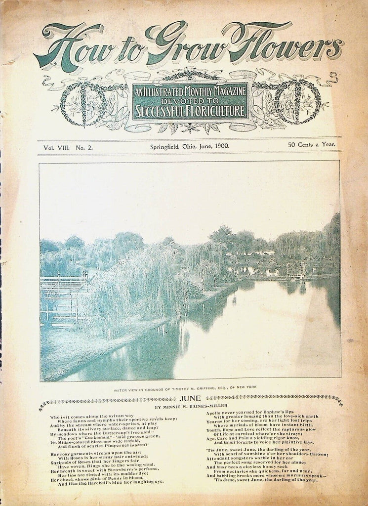 How to Grow Flowers Magazine June 1900 Flora of Hawaii Dahlia