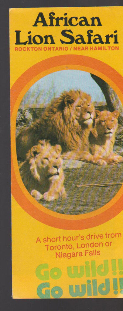 African Lion Safari Rockton Ontario Brochure 1975