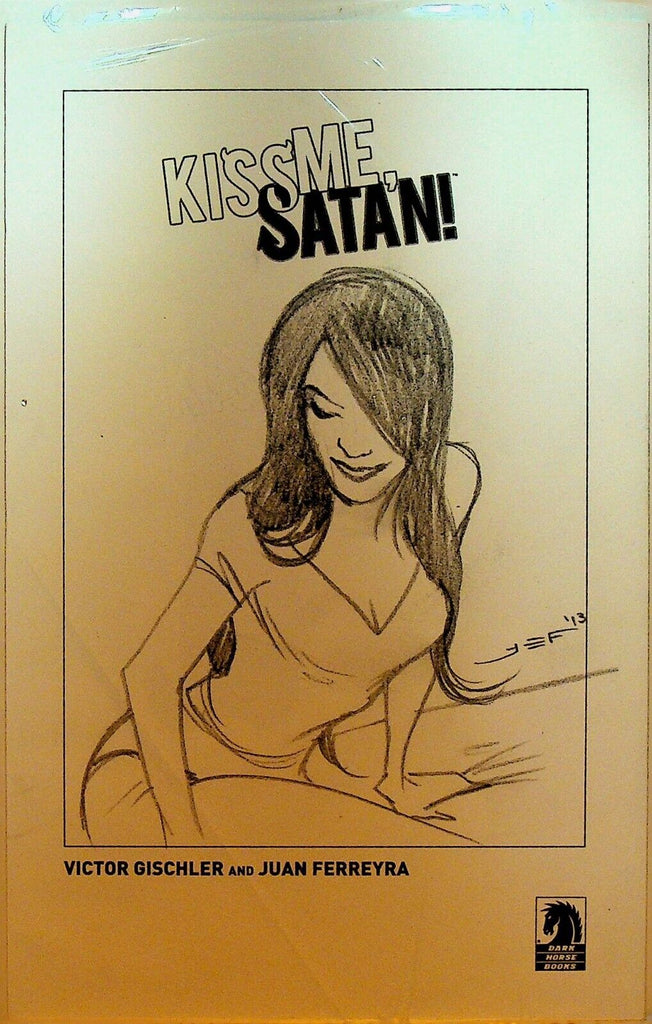 Kiss Me Satan Sketch Juan Ferreyra Dark Horse 2013 Original Art
