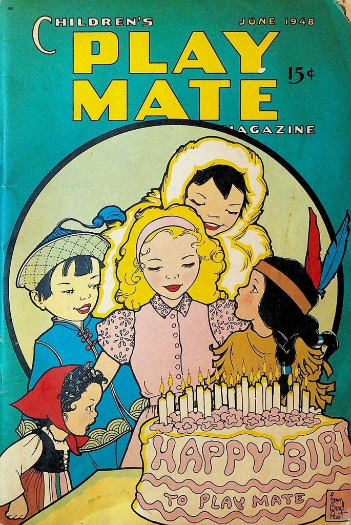 Children's Play Mate Magazine June 1948 Fern Bisel Peat Paper Dolls