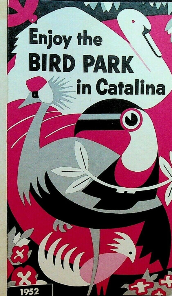 Santa Catalina Island 1952 Brochure Enjoy the Bird Park California