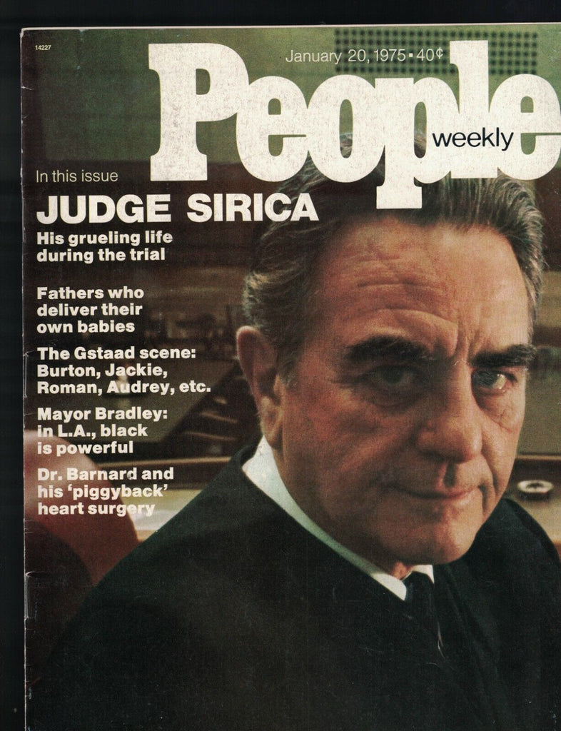 People Magazine January 20 1975 Judge Sirica Watergate Bill Walton Bobby Vinton
