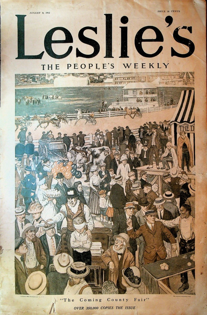 Leslie's People's Weekly Magazine August 8 1912 Herman Rosenthal Baseball