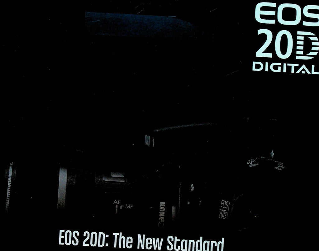 Canon EOS 20D The New Standard Advertising Brochure 2005 Camera