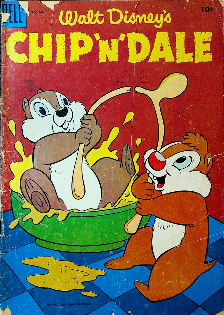 Chip N Dale Walt Disney Dell Four Color 636 1955 Wishbone