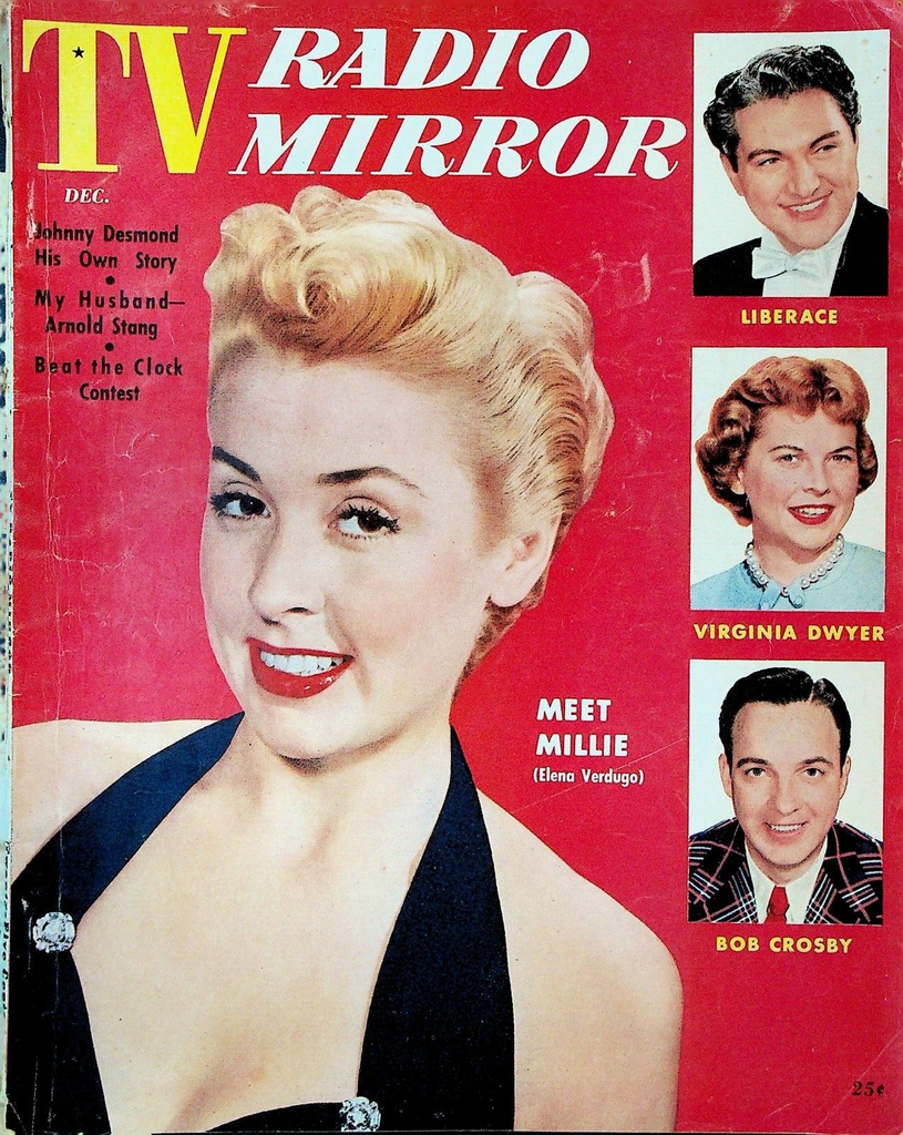 Radio TV Mirror December 1954 Liberace Bob Crosby Elena Verdugo Arnold Stang