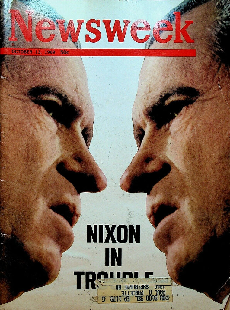 Newsweek Magazine October 13 1969 Communist China Vietnam Richard Nixon