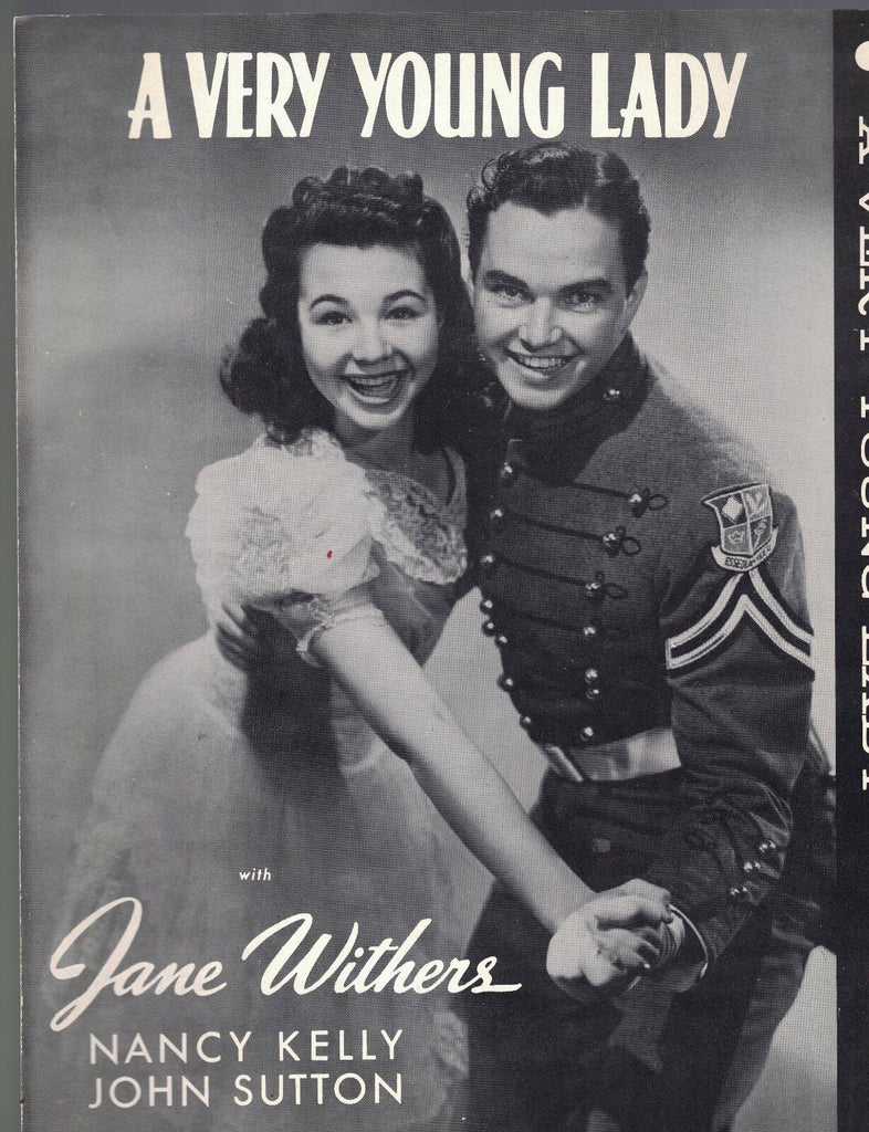 A Very Young Lady Studio Ad Brochure Jane Withers John Sutton Nancy Kelly