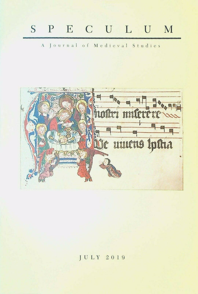 Speculum Journal of Medieval Studies July 2019 Eastern Monks & Monasteries