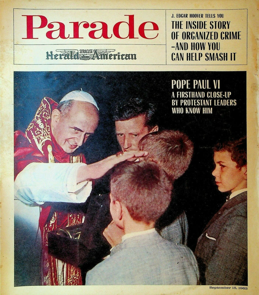 Parade Magazine September 15 1963 Pope Paul VI J Edgar Hoover