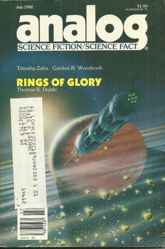 Analog Magazine July 1982 Timothy Zahn Thomas Dulski Science Fiction
