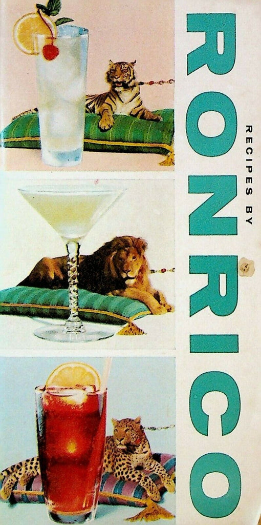 Recipes by Ronrico Rum Booklet 1958 Puerto Rico Distilling Co Bar Mixology