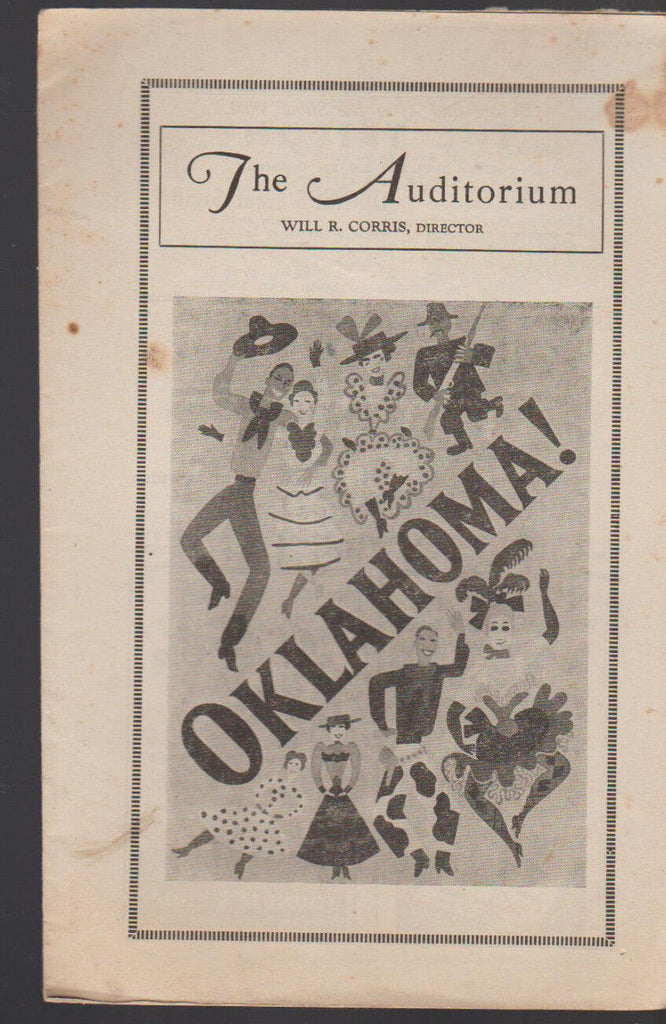 Oklahoma! Program 1950s Hy Anzel Ann Crowley Wilton Clary Edith Gresham