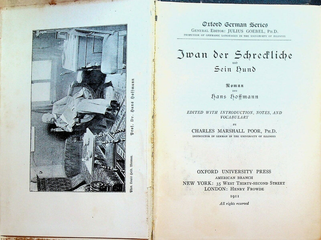 Iwan der Schreckliche und Sein Hund 1911 Hans Hoffmann Oxford German Series