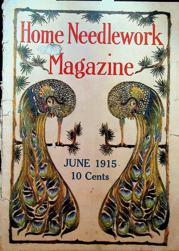 Home Needlework Magazine June 1915 Cross Stitch Crochet Tatting
