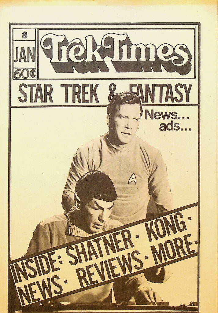 Trek Times #8 January 1977 William Shatner King Kong Leonard Nimoy