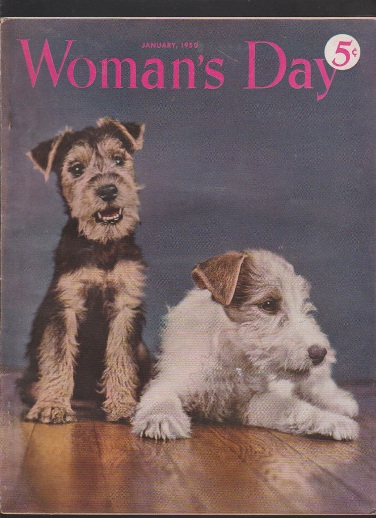Woman's Day Magazine January 1950 Dog Cover Grand Canyon