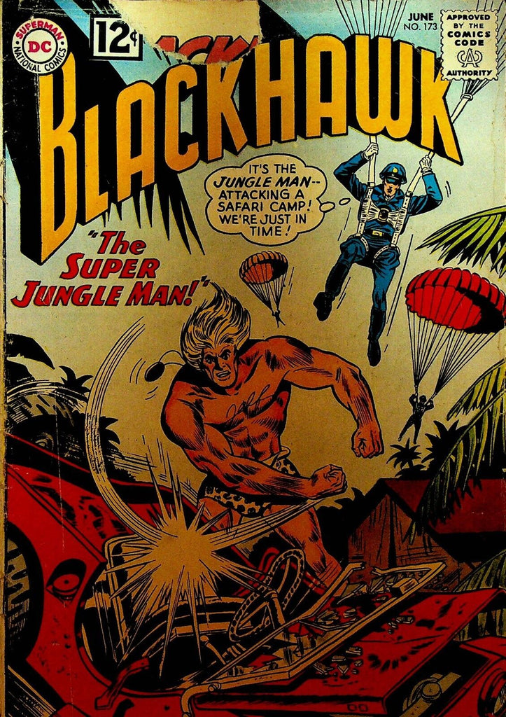Blackhawk 173 DC Comics 1962 The Super Jungle Man