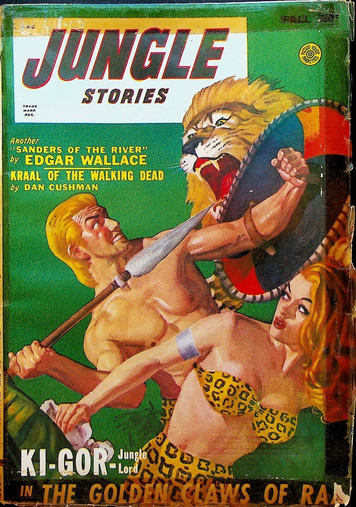 Jungle Stories Pulp Fall 1948 John Peter Drummond Edgar Wallace Dan Cushman