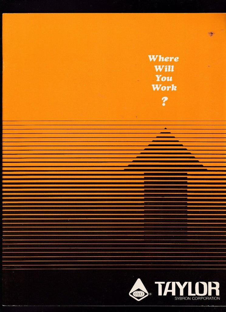 Taylor Instrument Co Sybron Corp 1970 Booklet- Where Will You Work?