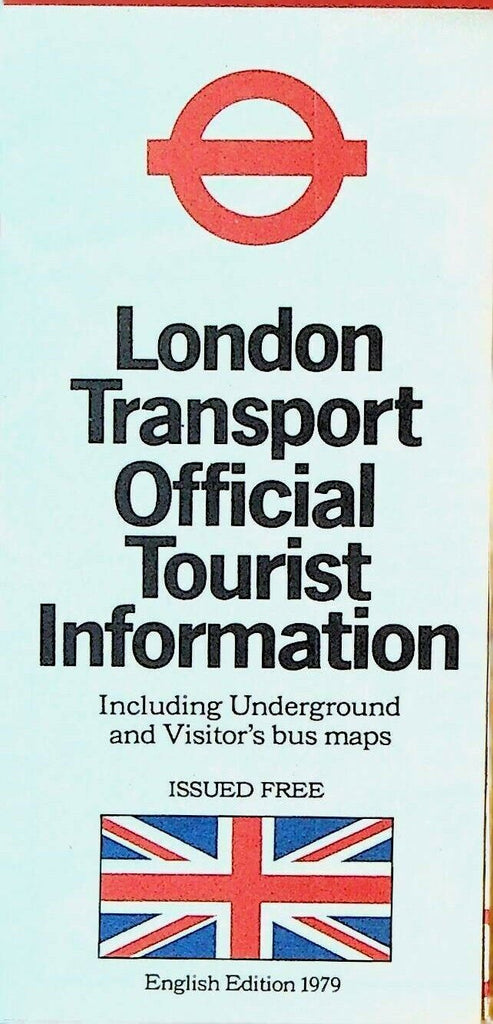 London Transport Official Tourist Information Brochure Underground & Bus Map
