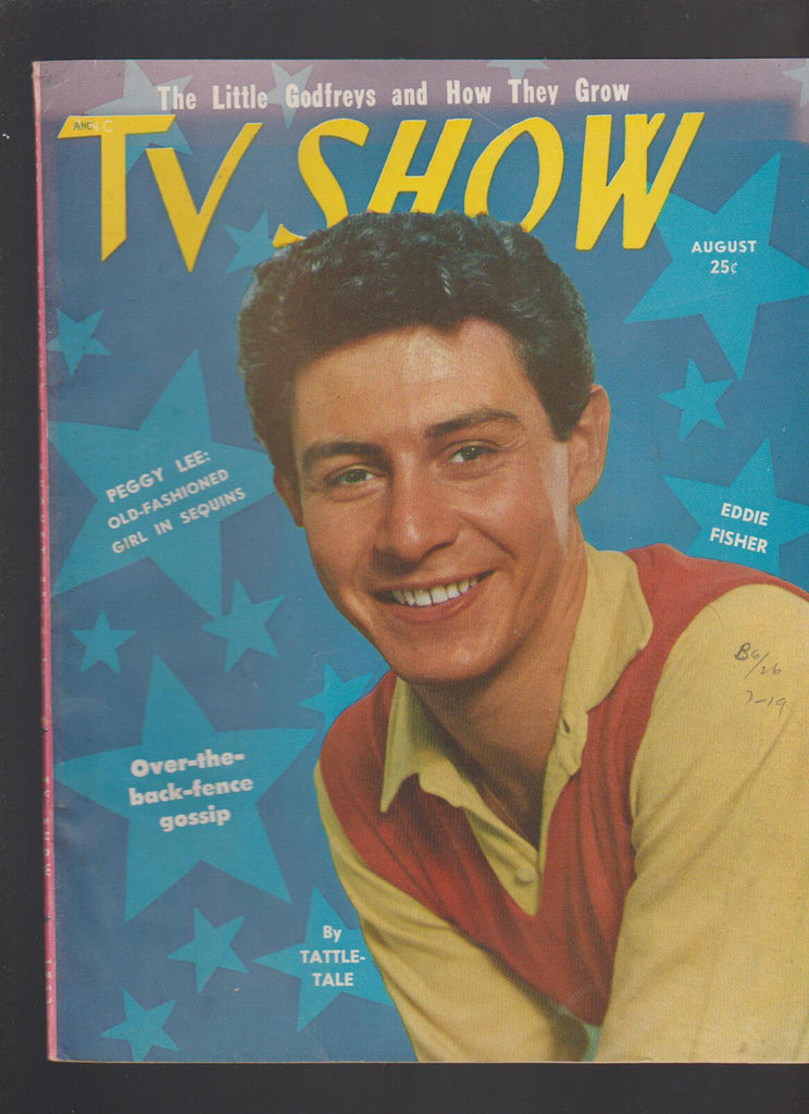 TV Show Magazine August 1953 Eddie Fisher Peggy Lee Art Linkletter