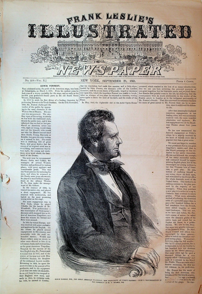 Frank Leslie's Illustrated Newspaper September 29 1860 Horse Racing