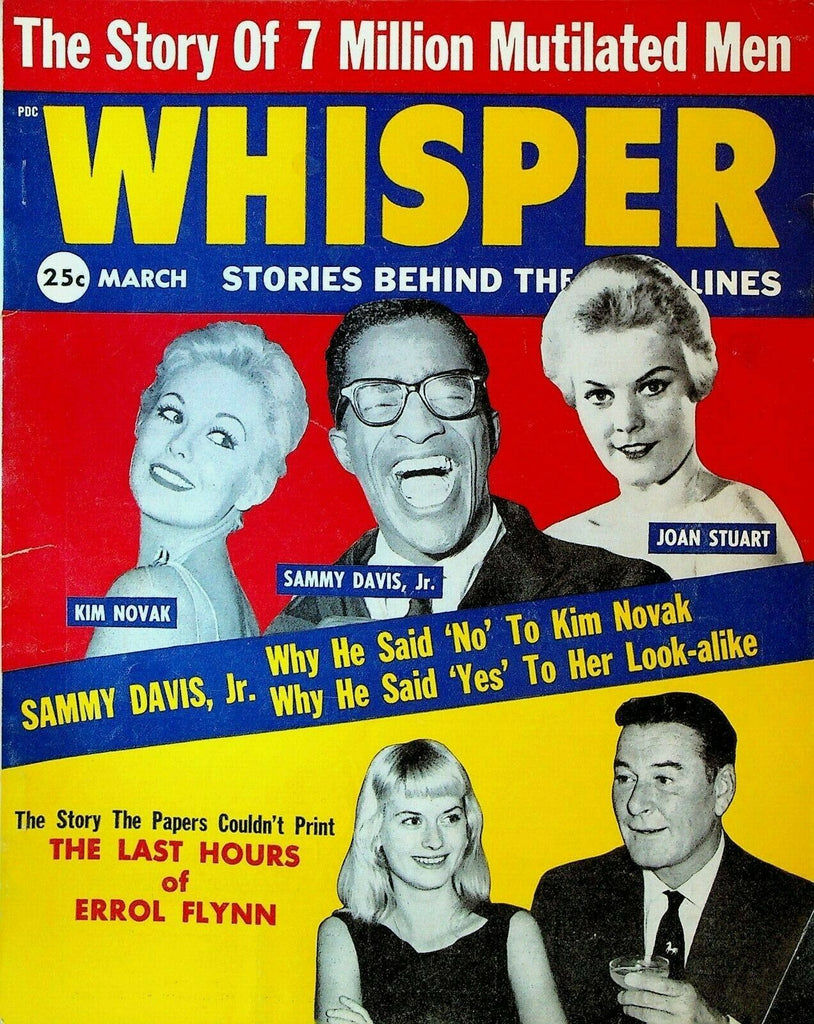 Whisper Magazine March 1960 Sammy Davis Jr Errol Flynn Kim Novak Alfred Redl
