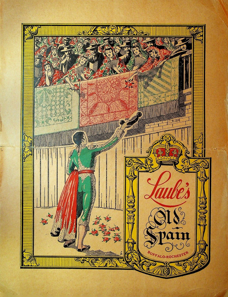 Laube's Old Spain Restaurant Menu Rochester Buffalo NY Walt Disney Pinocchio