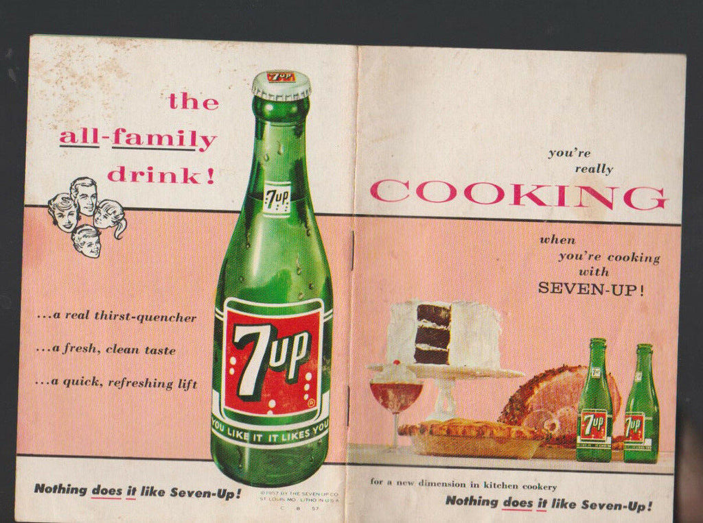 You're Really Cooking When You're Cooking With Seven-Up 7-Up 1957
