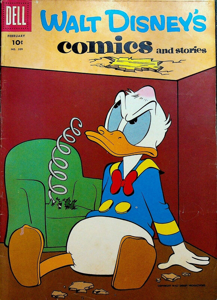 Walt Disney's Comics & Stories 209 Dell Comics 1958 Donald Duck