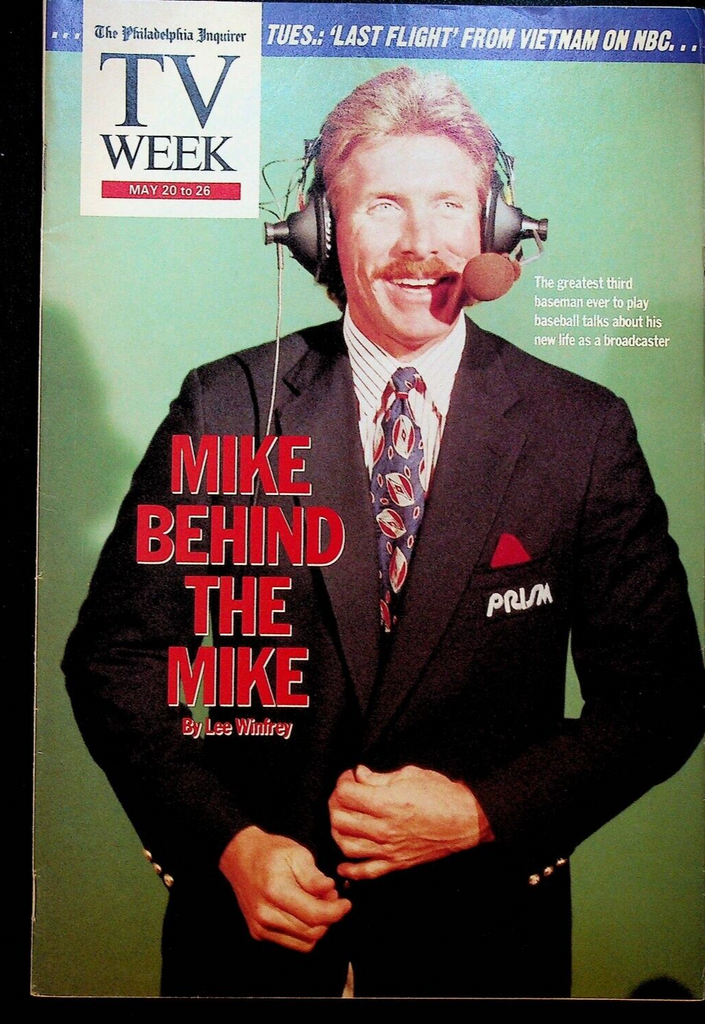 Philadelphia Inquirer TV Week Magazine May 20 1990 Mike Schmidt Phillies
