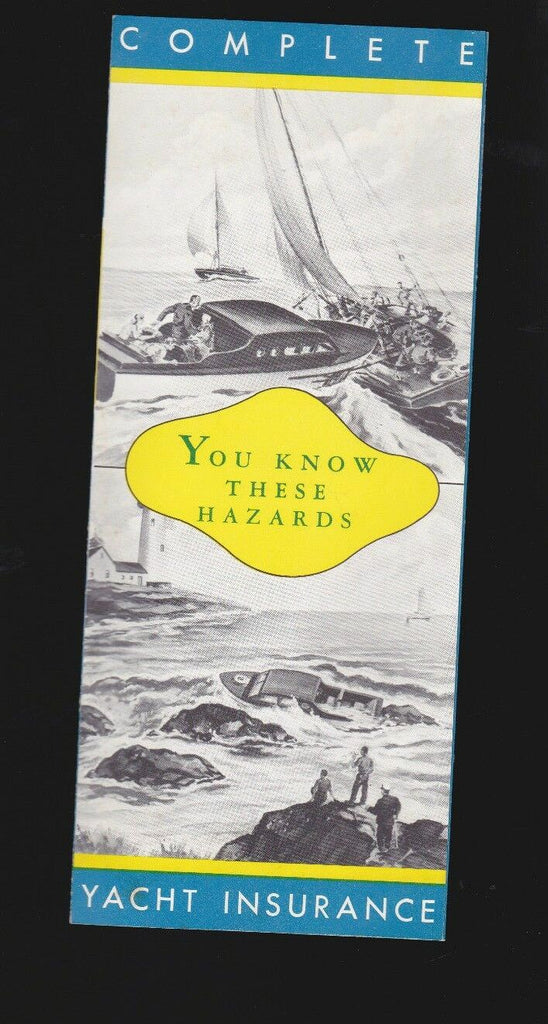 Complete Yacht Insurance 1950s Aetna brochure