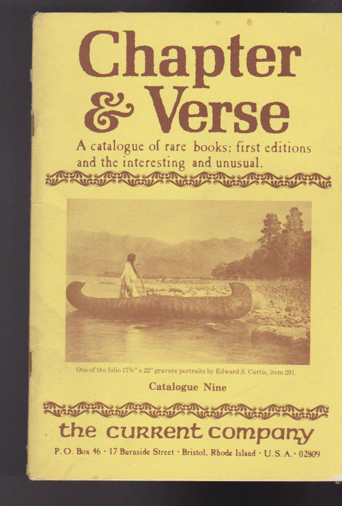 Current Company Catalogue 9 Chapter & Verse Rare Books