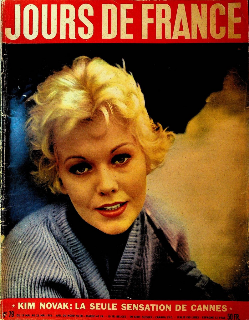 Jours de France Magazine May 19 1956 Kim Novak David Eisenhower Nepal Buddha