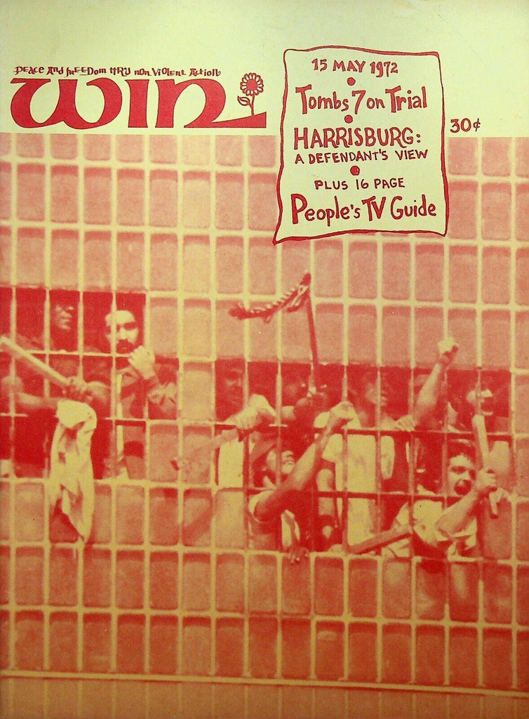 Win Magazine May 15 1972 Tombs 7 New York City Prison Harrisburg