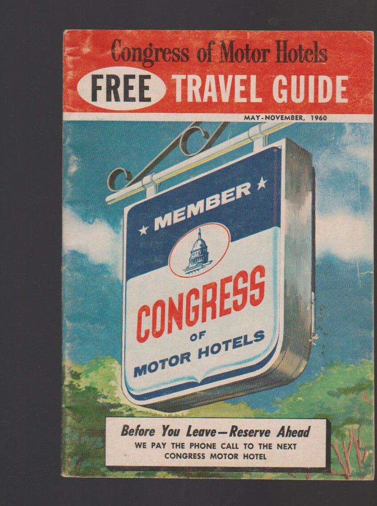 Congress of Motor Hotels Free Travel Guide May 1960