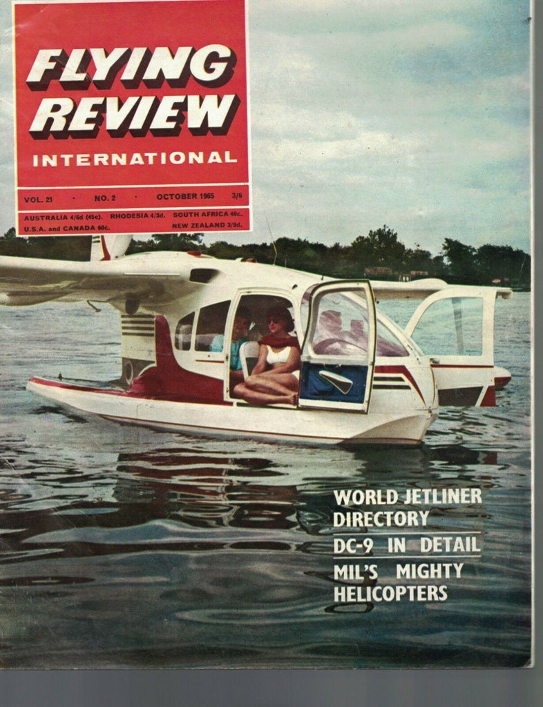 Flying Review International Magazine October 1965 DC-9 Convairliner MILS Copter