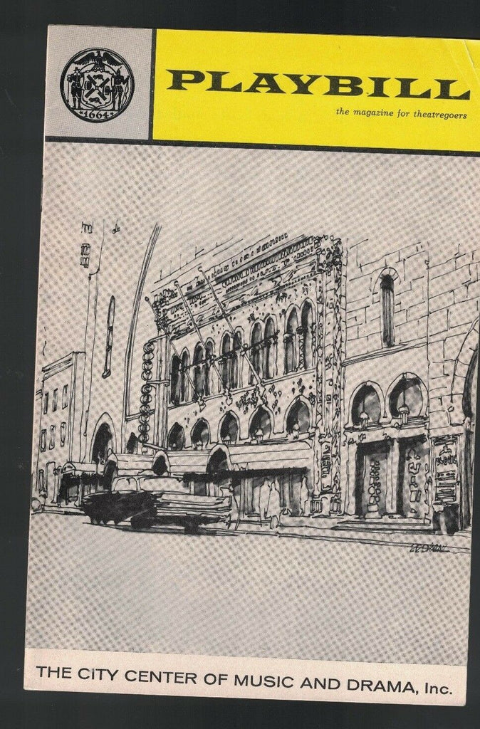 My Fair Lady Playbill New York City Center 1960s Sandor Szabo Dorothy Sands