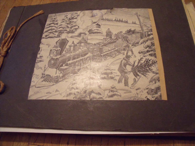 Railroad Scrapbook Clippings of Engines and Trains galore! RR