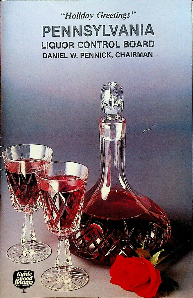 Pennsylvania Liquor Control Board Guide to Good Hosting Catalog 1986 1987