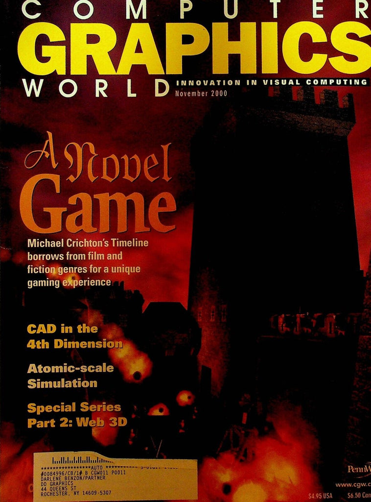 Computer Graphics World Magazine November 2000 Michael Crichton Timeline