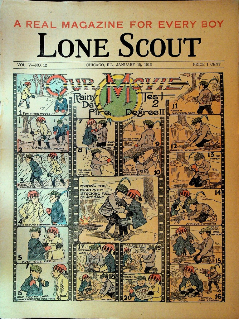 Lone Scout Magazine January 15 1916 Scouting Kit Carson