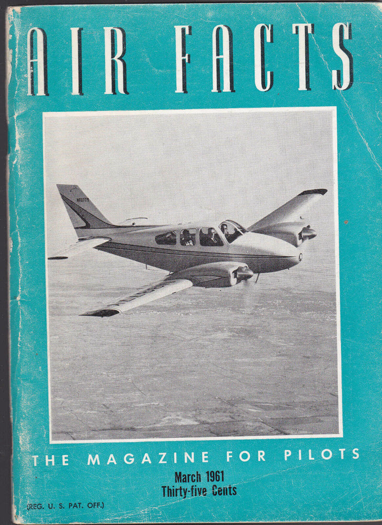 Air Facts Magazine March 1961 Beechcraft Baron FREE US S/H